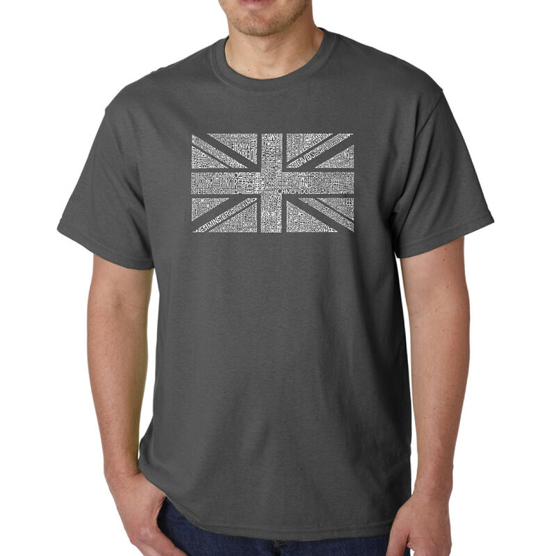 Camiseta Word Art Para Hombre - Union Jack - Gr... image number null