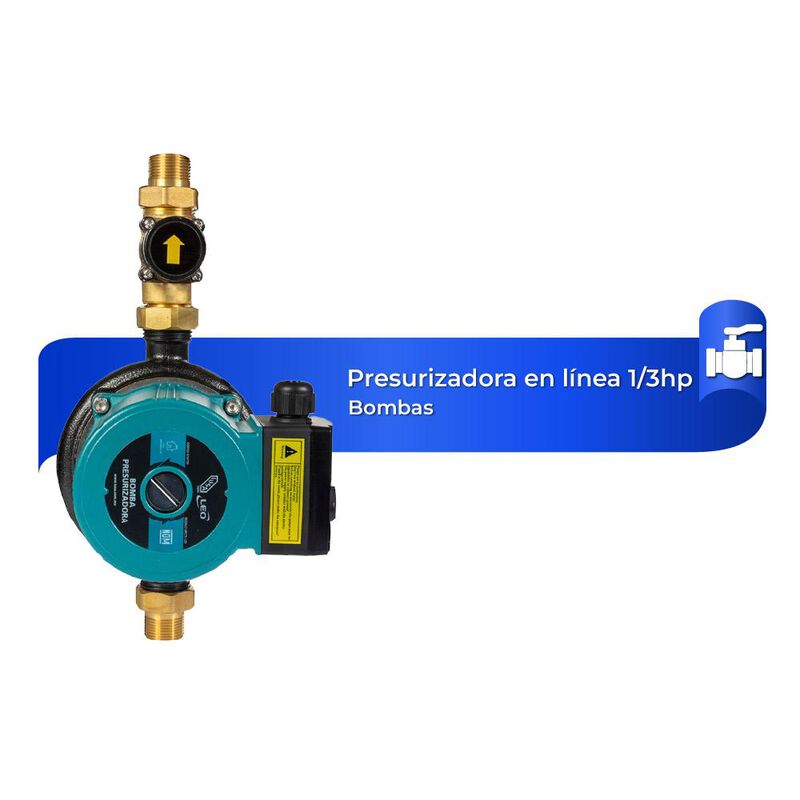 Bomba Electrica Presurizadora 1/3 Hp 3 Servicio... image number null