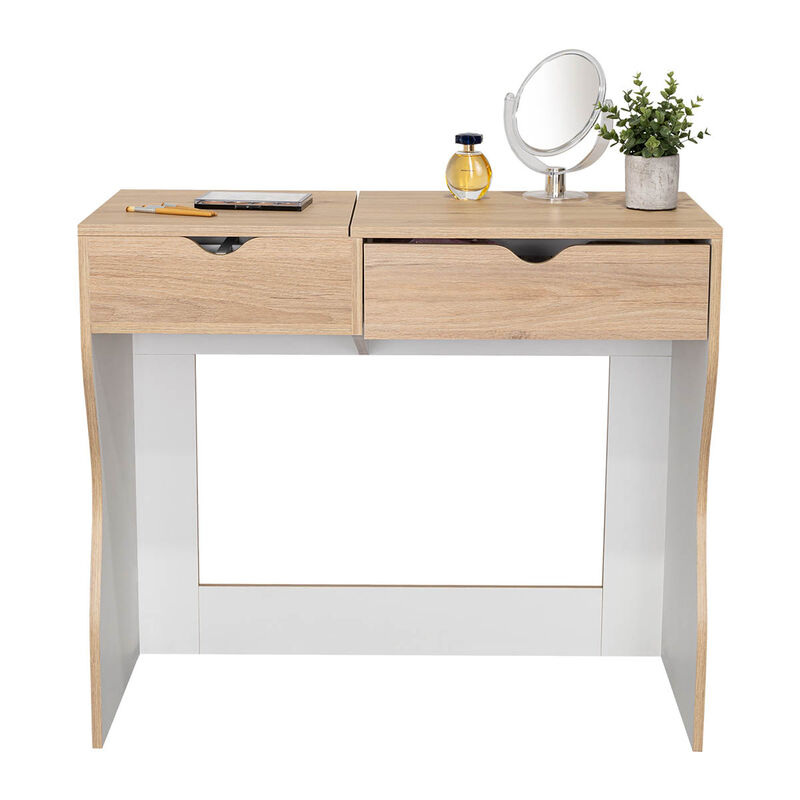 Mueble Tocador Perlak Beige Y Blanco Virtual Mu... image number null