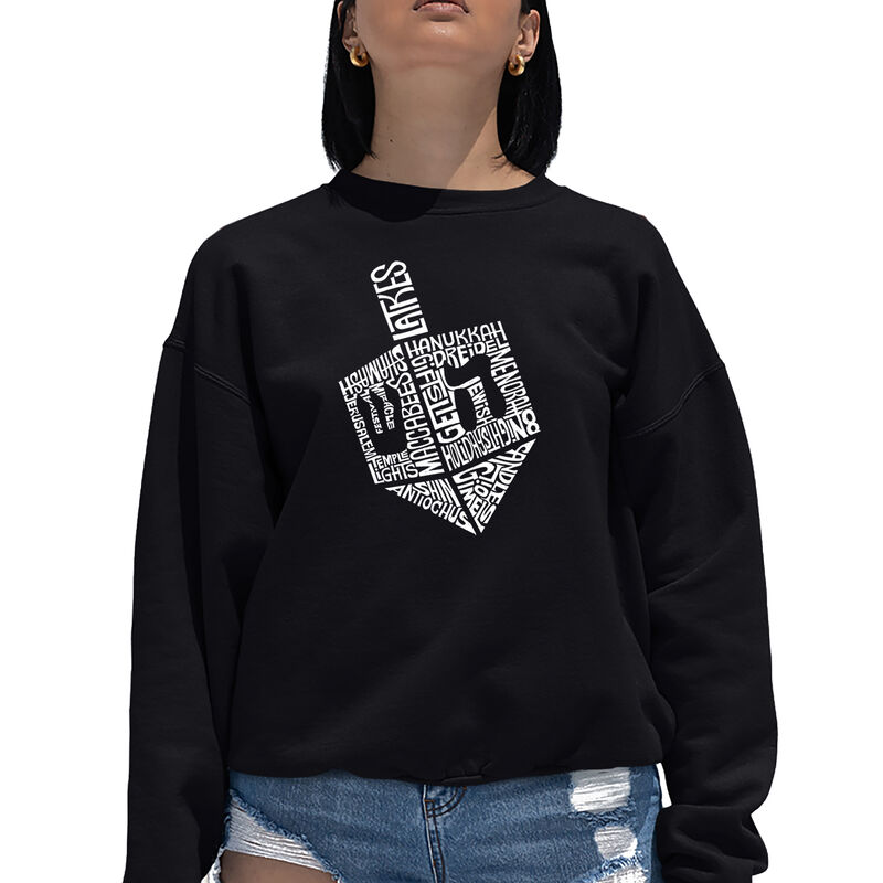 Sudadera De Cuello Redondo Word Art Para Mujer ... image number null