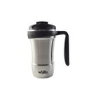 Taza T&eacute;rmica 350 Ml Tapa Rosca Acero Plateado Wallis