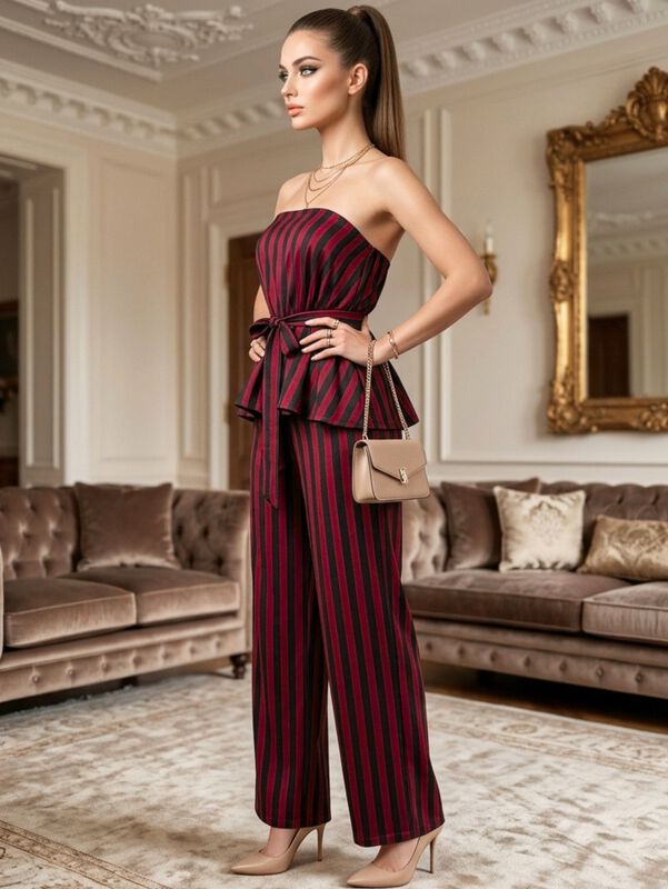 Conjunto 2 Piezas Pantalon Largo Mas Top Malabi... image number null