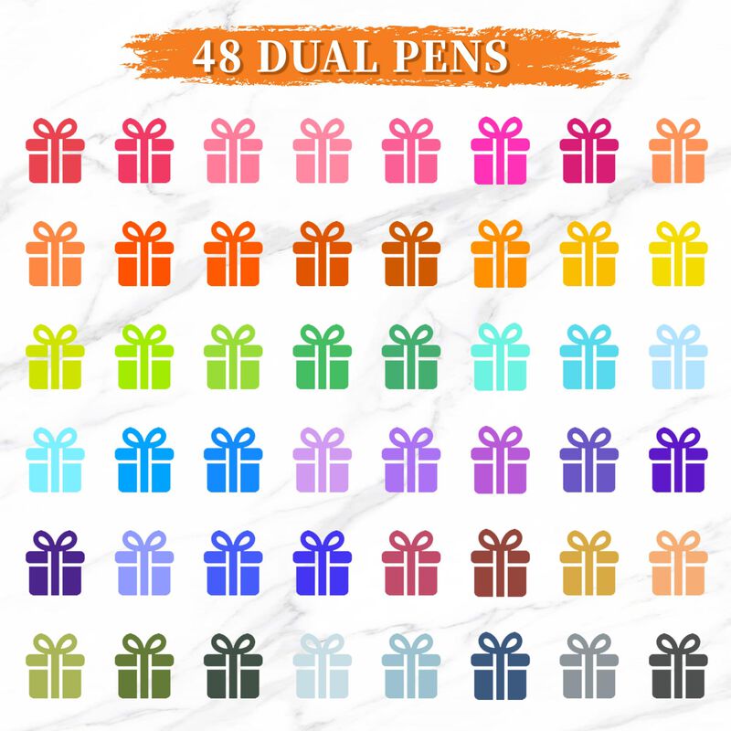 Marcadores De Pincel Tbc The Best Crafts 48 Col... image number null