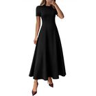 Vestido Kirundo Negro Manga Corta - XL