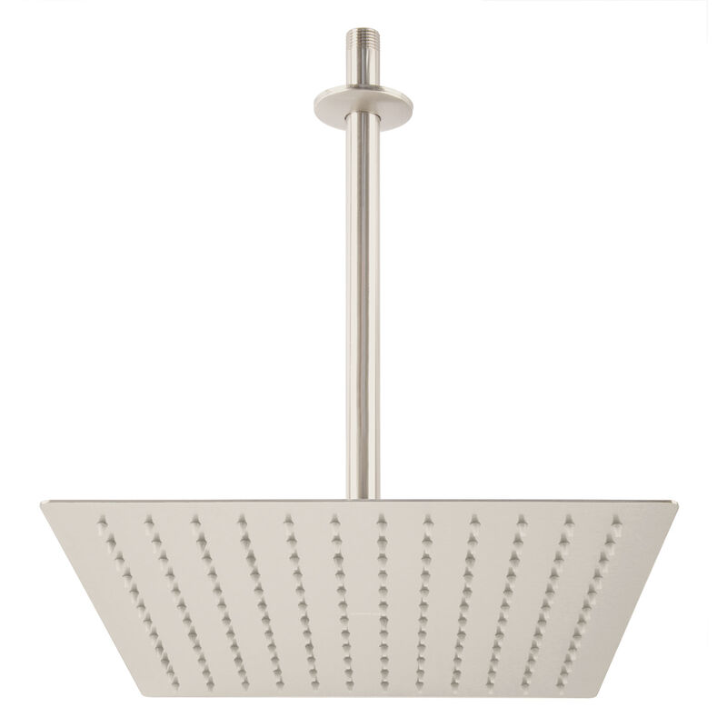 Regadera Satín 12' Plato Cuadrado delgado con B... image number null