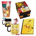 Caja Regalo Pok&eacute;mon Charizard Vs Pikachu Taza T&eacute;rmica Cer&aacute;mica 460 mls + Cuaderno Pikachu + Vaso Cristal 400 mls