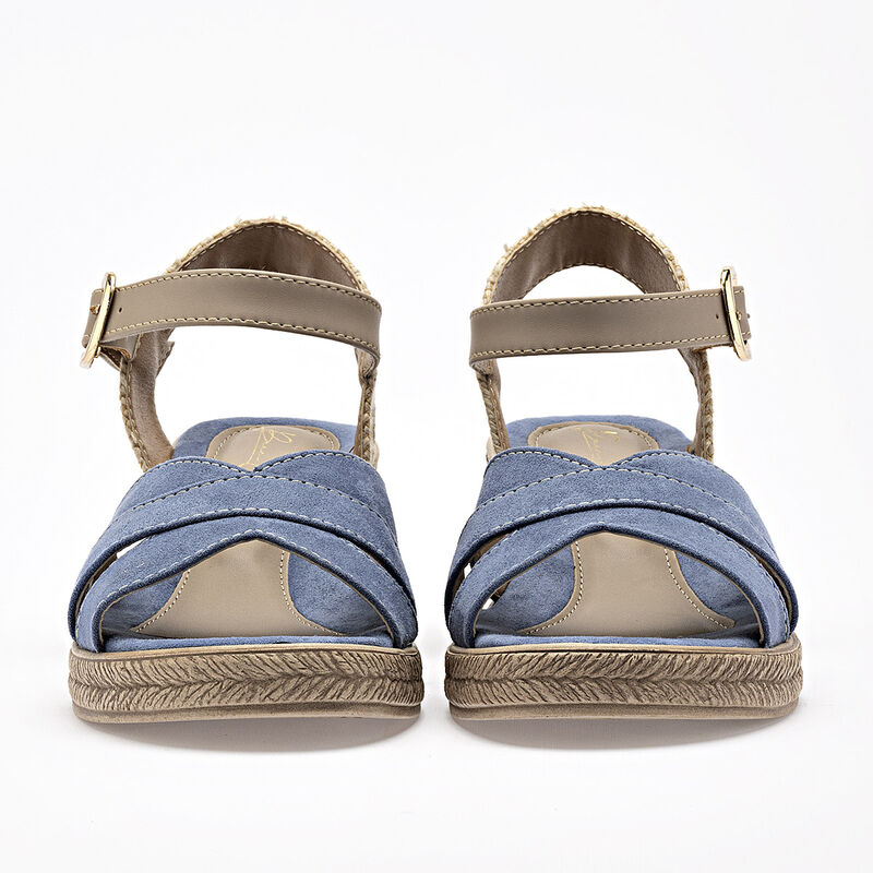 Been Class sandalia plataforma para mujer azul ... image number null