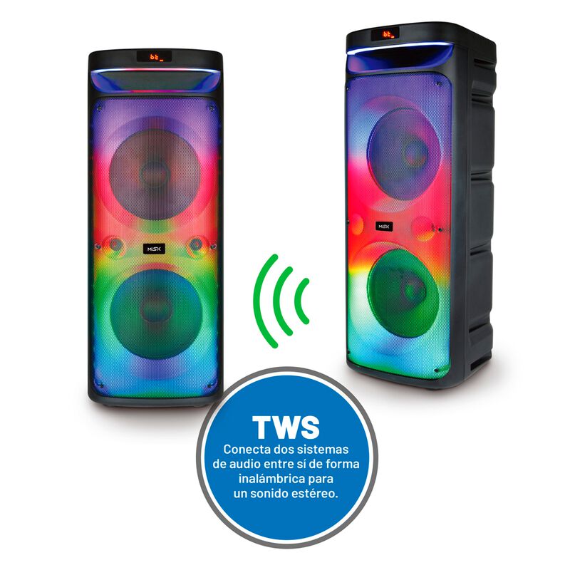 Bafle Misik MB2240 Portatil Tws 10&rdquo; Led image number null