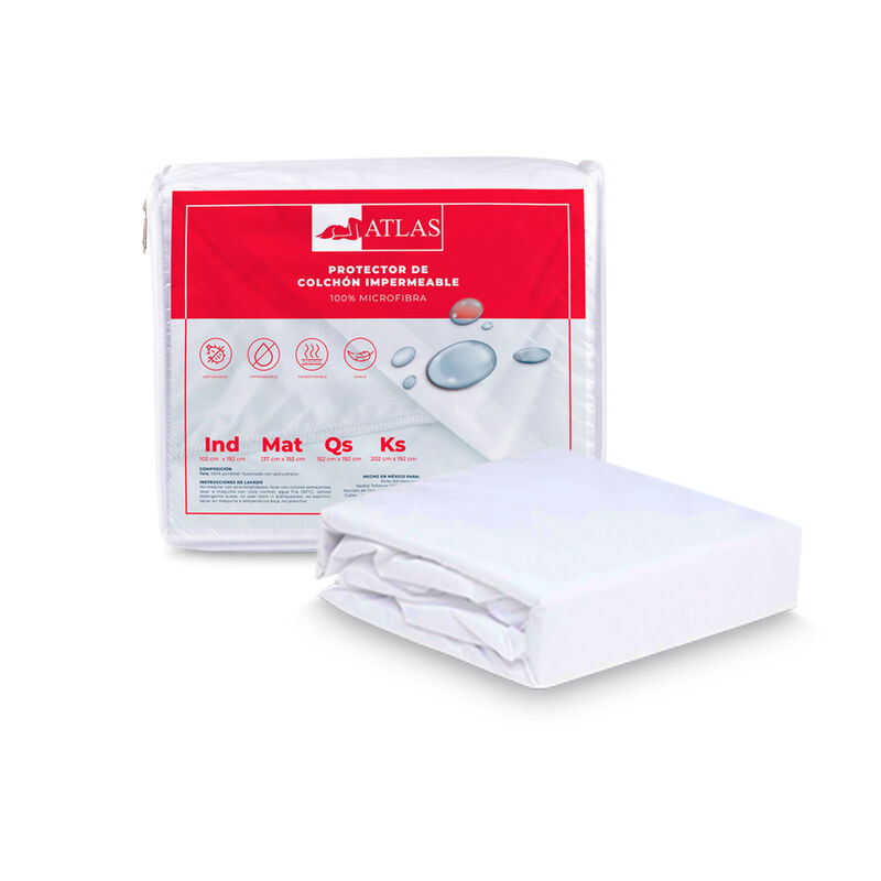 Protector de Colchón Queen Size Impermeable Bas... image number null