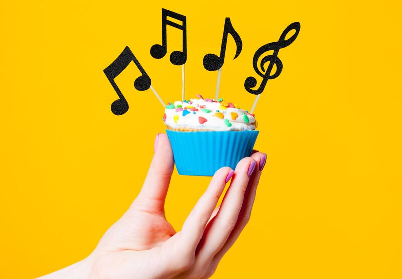 Adorno Para Pastel Iebq 12 Uds. Nota Musical &ndash; ... image number null