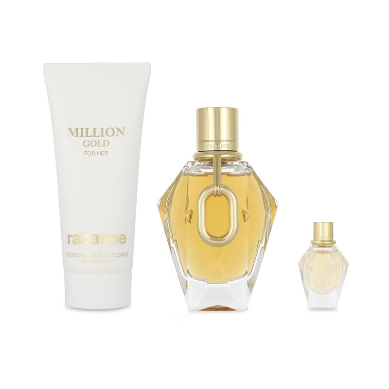 Set Million Gold 3pzs 90ml Edp Spray/ Miniature... image number null