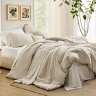 Juego De Edred&oacute;n Bedsure Queen, Color Beige, 7 Piezas, Cama Bohemio En Una Bolsa