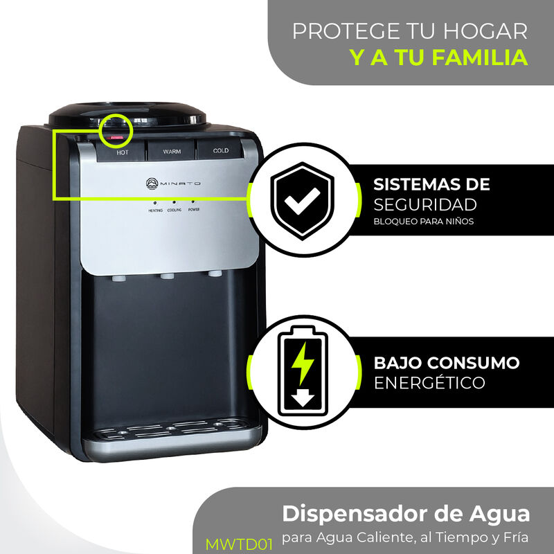 Minato Dispensador De Agua Fría/Caliente 3 Grif... image number null