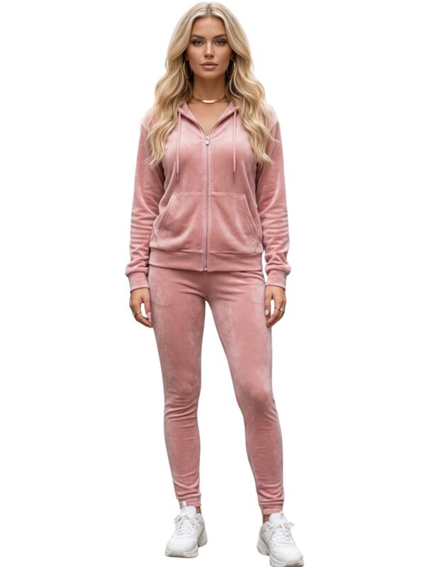 Conjunto de Sudadera y Pants Aterciopelado para... image number null