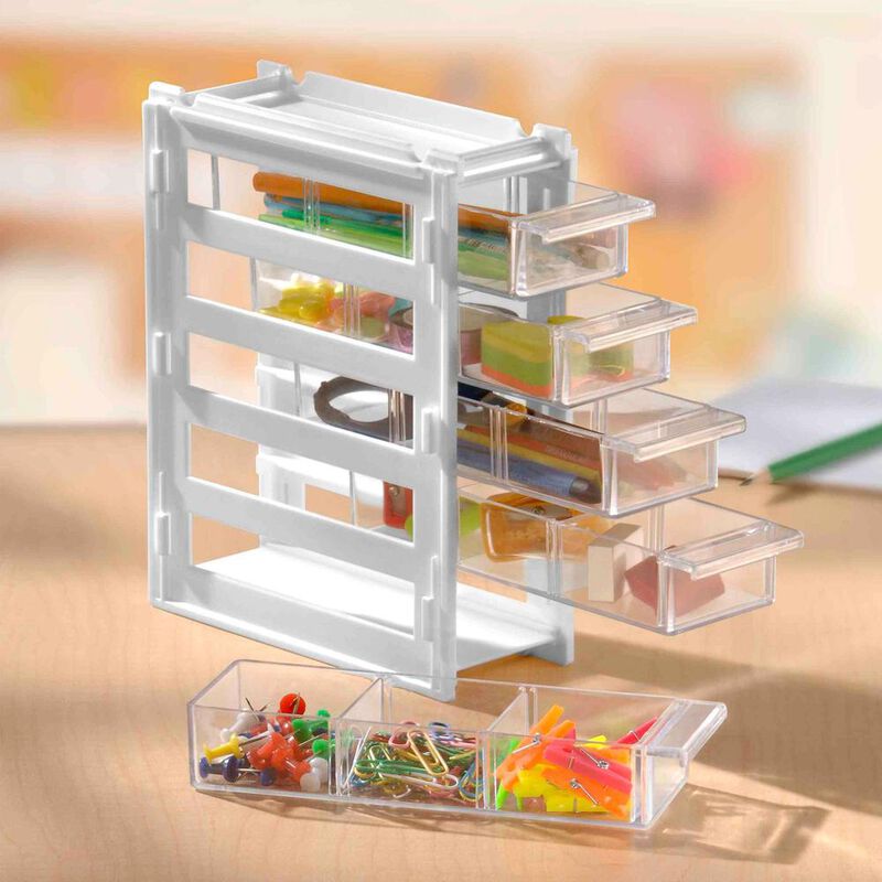 MINI ORGANIZADOR ITALHOME 8105BL 5 CAJONES 3 DI... image number null