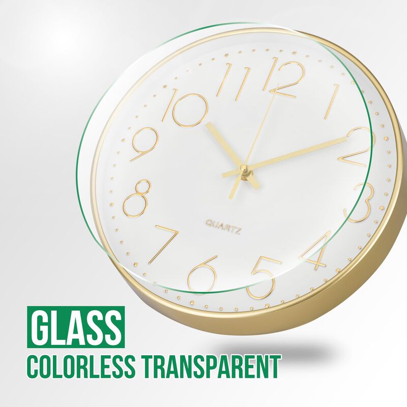 Reloj De Pared Bakbrand De 25 Cm, Silencioso Y ... image number null