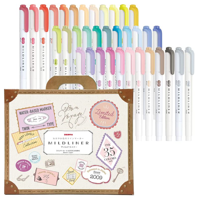 Juego De Iluminadores Zebra Wkt7-35c Mildliner ... image number null