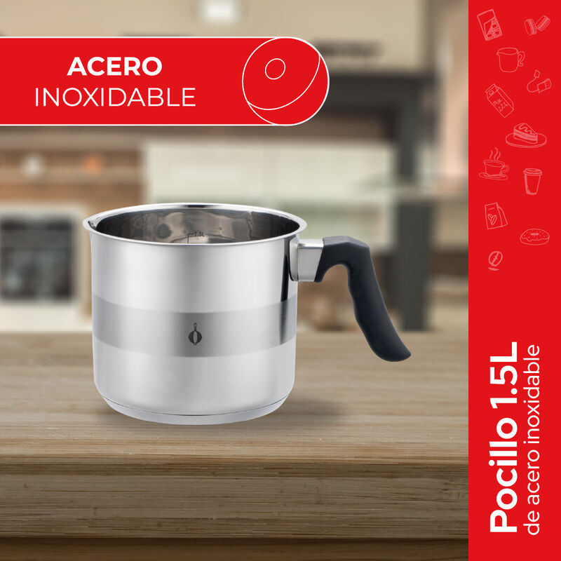 Cookit Pocillo De Acero Inoxidable 1.5L Cmp015 image number null