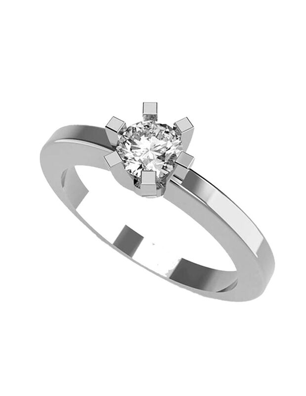 Anillo de Compromiso de 14K con Diamante de Lab... image number null