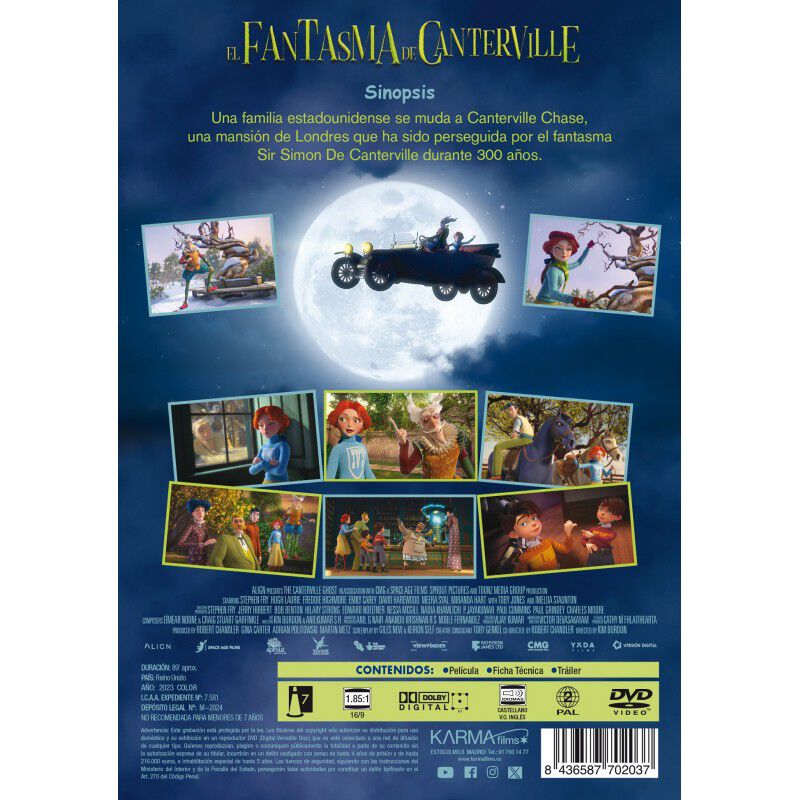 El Fantasma De Canterville [dvd] (2023) The Can... image number null
