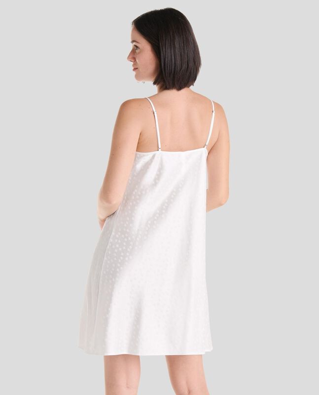 Camis&oacute;n de Raso Jacquard Marfil image number null