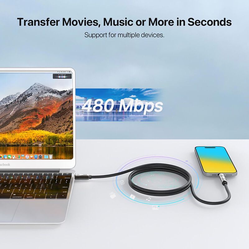 Cable Datos Mybat 4en1 Usb-c Para Iphone Androi... image number null