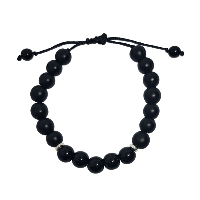 Pulsera Ajustable Ojo De Tigre Y &Oacute;nix Mate image number null