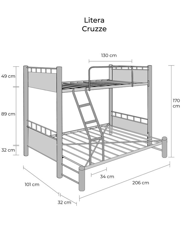 Cama Litera 2 Niveles Individual- Matrimonial C... image number null