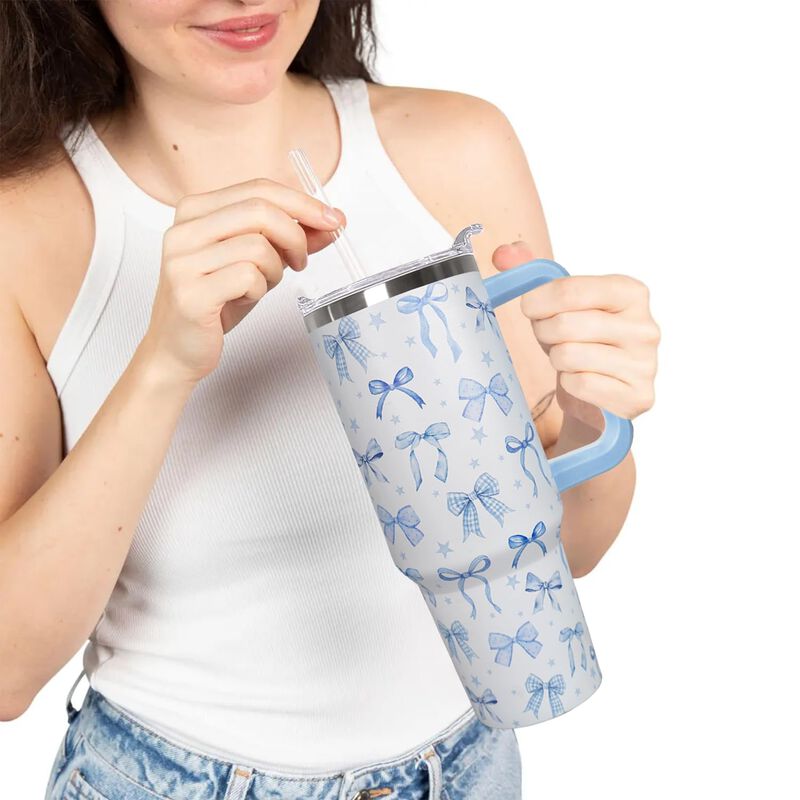 Vaso T&eacute;rmico Ceovfoi 1200 ml Con Asa Y Lazo Azu... image number null