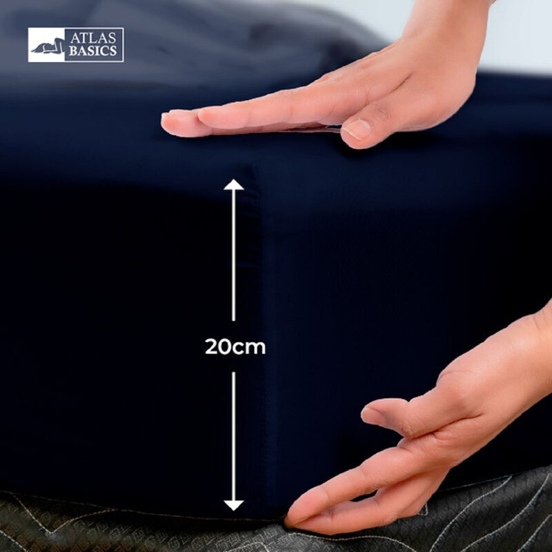 Juego de Sábanas Soft King Size Marino Atlas de... image number null