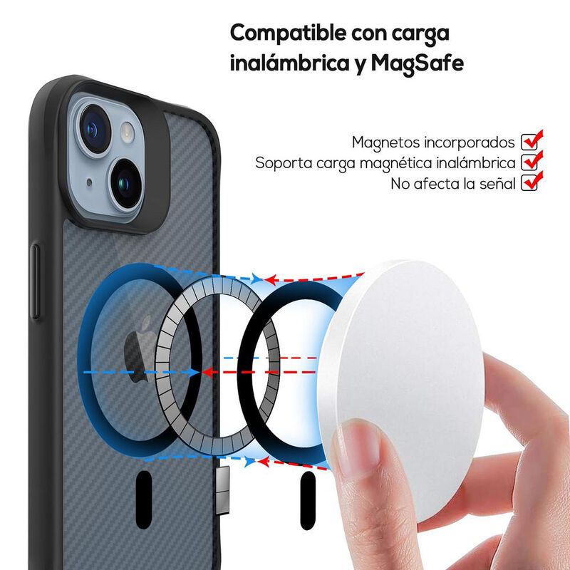Funda TEKKU Combat Carbon Mag para iPhone 15 Ne... image number null