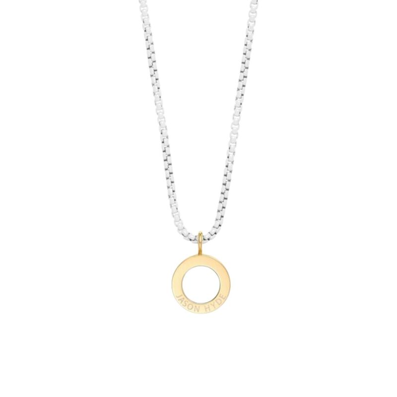 COLLAR OCEAN MINI CADENA Y CHARM BLANCO image number null