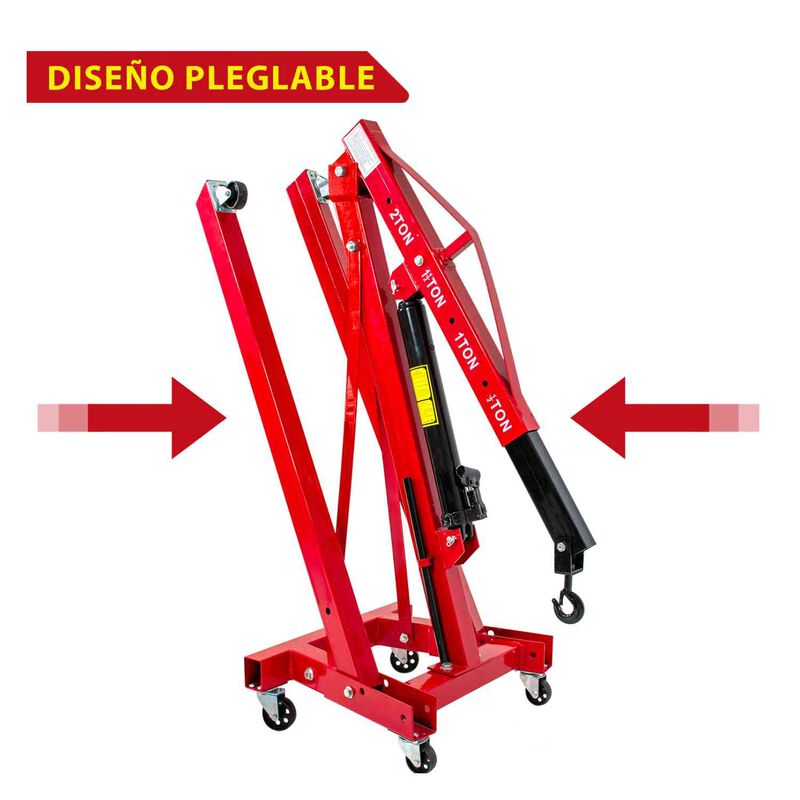 Pluma Hidr&aacute;ulica Plegable Motor 2 Ton Profesion... image number null