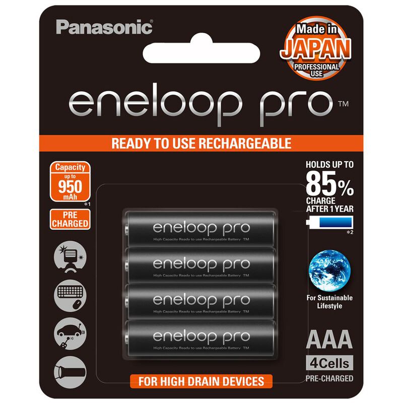 PILA PANASONIC RECARGABLE ENELOOP PRO AAA 4 UNI... image number null