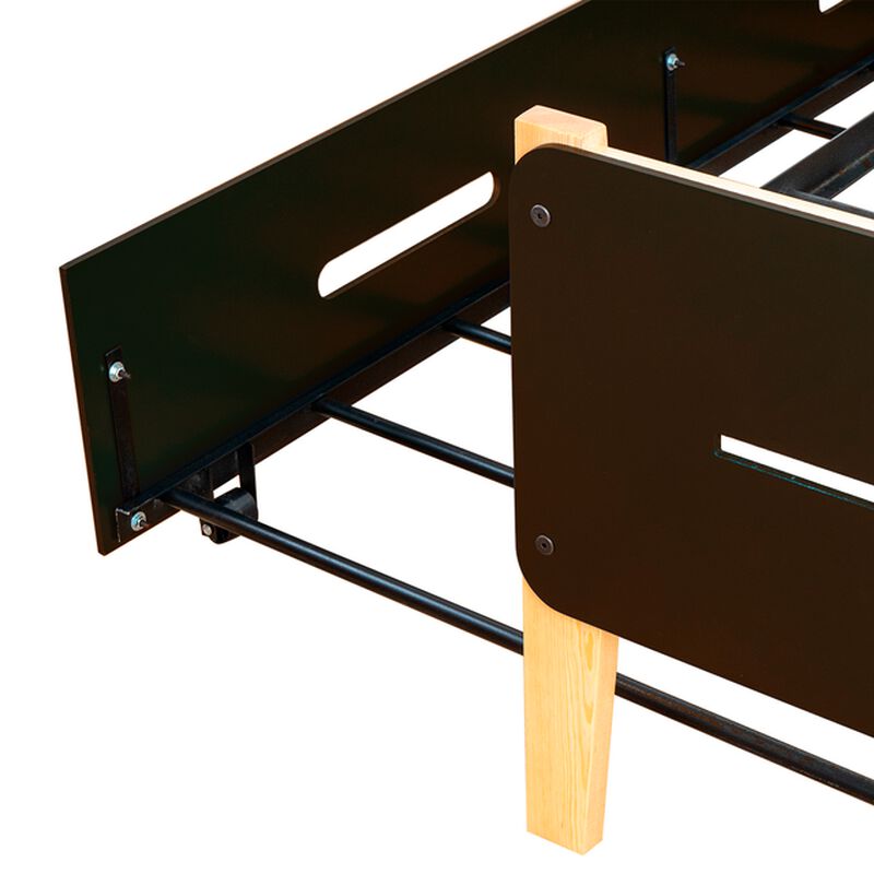 Cama Con Cama Baja Juno Caf&eacute; image number null