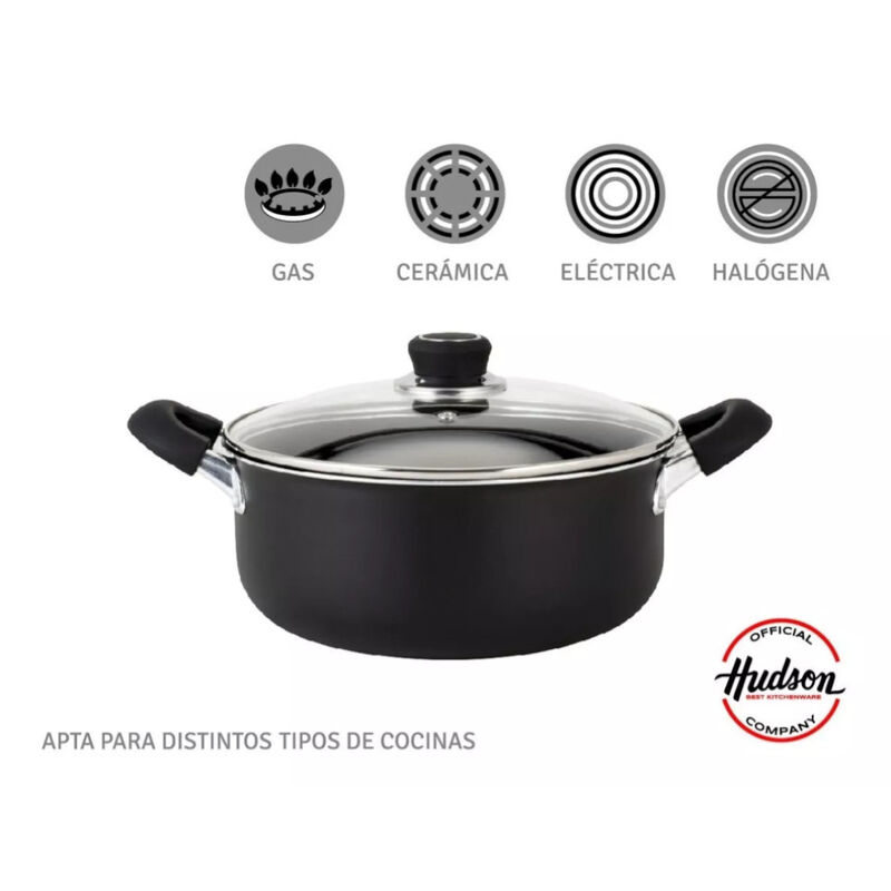 Olla Cacerola Hudson 20 cm Aluminio Antiadheren... image number null
