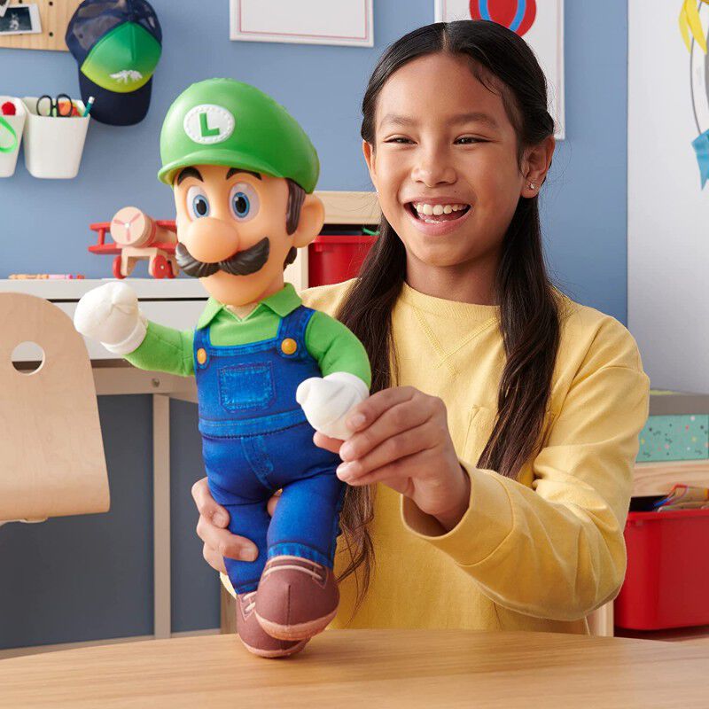 Peluche Luigi Super Mario Bros La Pel&iacute;cula Arti... image number null