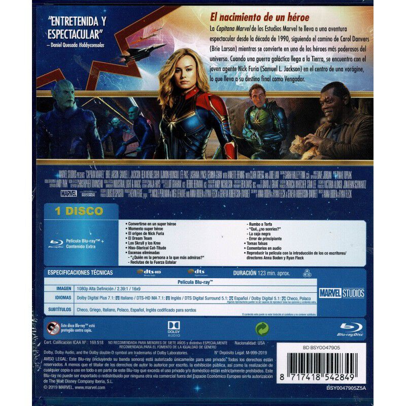 Capitana Marvel [Blu-ray] image number null