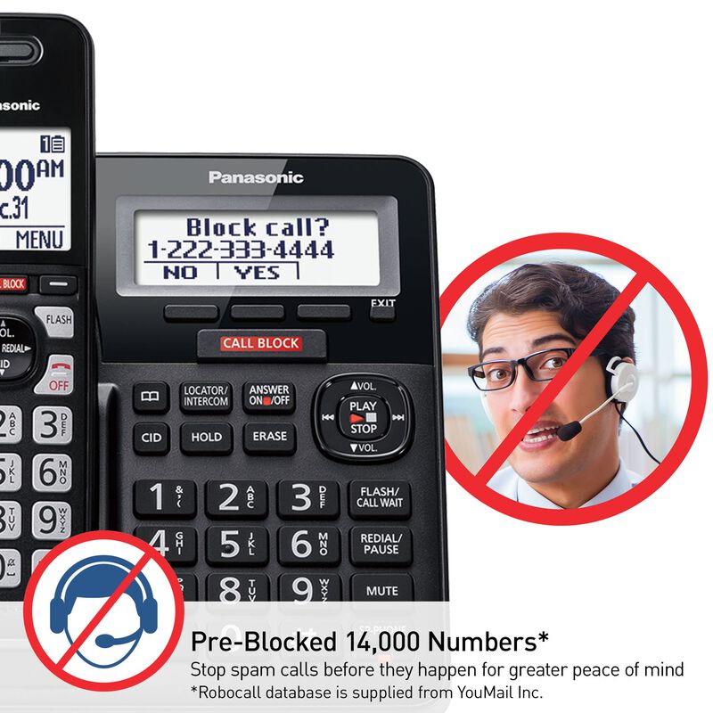 Tel&eacute;fono Inal&aacute;mbrico Panasonic Kx-tgf944b Con C... image number null