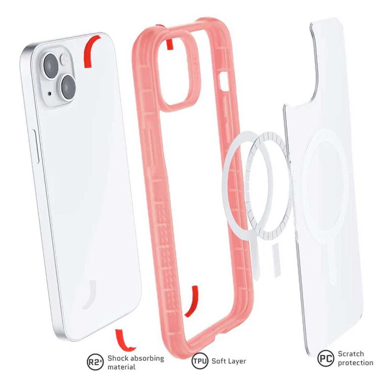 Funda GHOSTEK Covert para iPhone 14 Rosa Transp... image number null