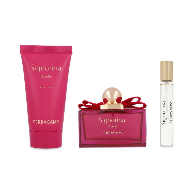 Set Ferragamo Signorina Ribelle 3pzs 100ml Edp ... image number null