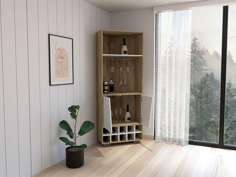 Bar Esquinero Orus Macadamia y Blanco con Porta... image number null