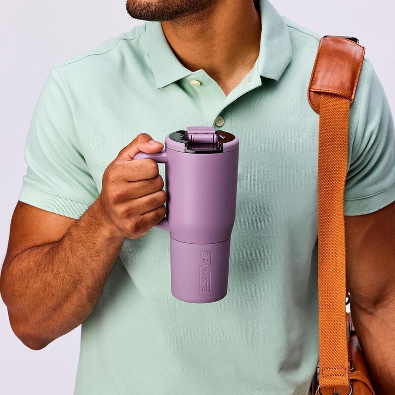 Vaso Para Beber Br&uuml;mate 710 ml Con Asa Y Tapa (... image number null
