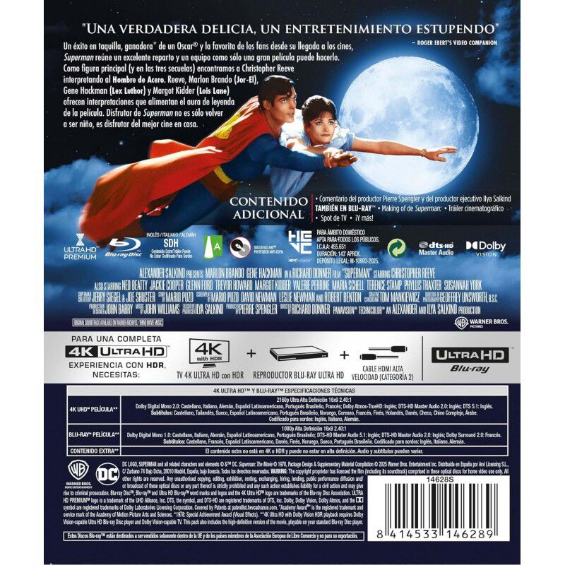Superman [4K UHD, Blu-ray] (1978) Superman: The... image number null