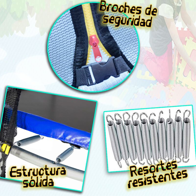 Trampolin Brincolin Infantil Azul Grande Red De... image number null