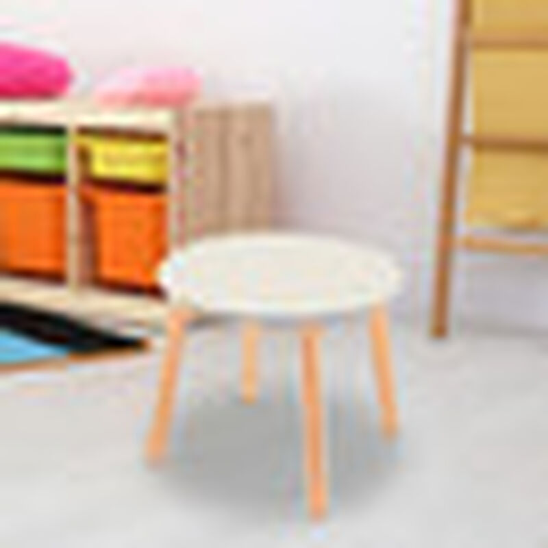 Mesa Infantil de Madera Circular para Niños-Ost... image number null