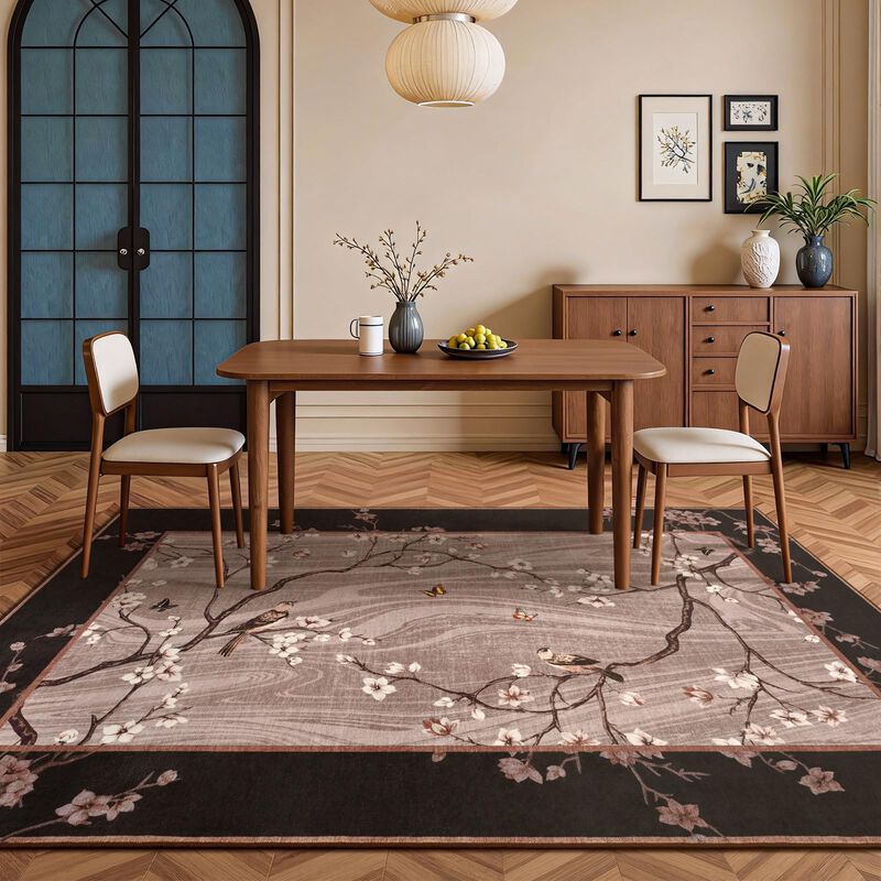 Alfombra Opreine 244 cm &times; 152 cm Estampado Flor... image number null