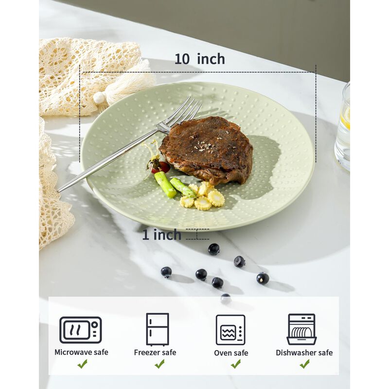Platos de cena Hasense de 25 cm con relieve, ju... image number null