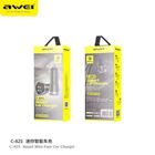 Awei C-825 Cargador De Auto Inteligente (negro) (30w)