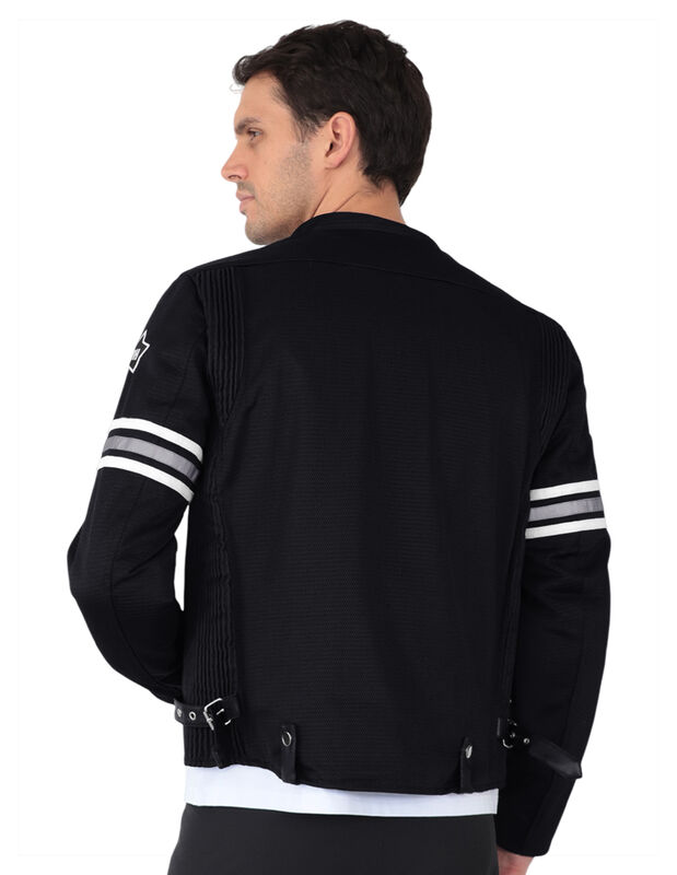 Chamarra Biker Caballero Proteccion Codos Brazo... image number null